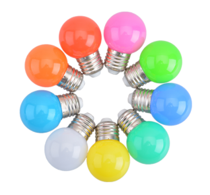 LED Color Bulb G45